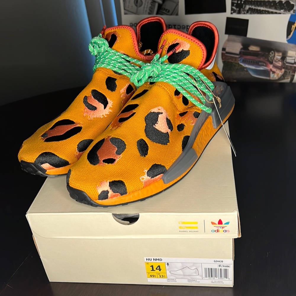 Hu nmd size 14 “animal print “